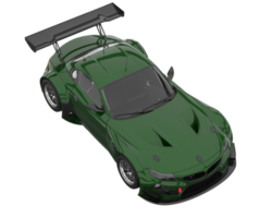 carro de corrida isolado em fundo transparente. renderização 3D - ilustração png