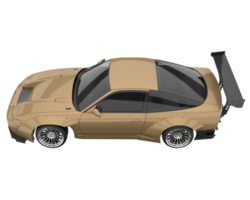 voiture de course isolée sur fond transparent. rendu 3d - illustration png