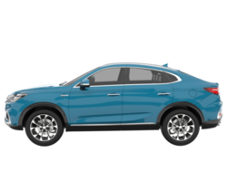 Realistic SUV isolated on transparent background. 3d rendering - illustration png