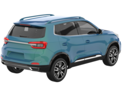 Realistic SUV isolated on transparent background. 3d rendering - illustration png