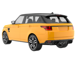Realistic SUV isolated on transparent background. 3d rendering - illustration png