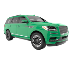 Realistic SUV isolated on transparent background. 3d rendering - illustration png