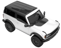 Realistic SUV isolated on transparent background. 3d rendering - illustration png