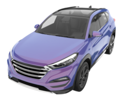 Realistic SUV isolated on transparent background. 3d rendering - illustration png