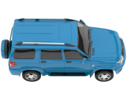Realistic SUV isolated on transparent background. 3d rendering - illustration png