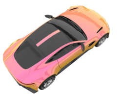 carro esporte isolado em fundo transparente. renderização 3D - ilustração png