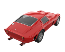 Sport car isolated on transparent background. 3d rendering - illustration png