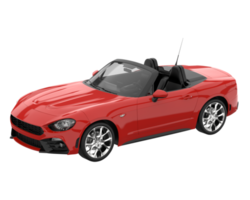 voiture de sport isolée sur fond transparent. rendu 3d - illustration png