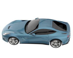 Sport car isolated on transparent background. 3d rendering - illustration png