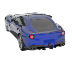 Sport car isolated on transparent background. 3d rendering - illustration png