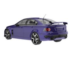 Sport car isolated on transparent background. 3d rendering - illustration png