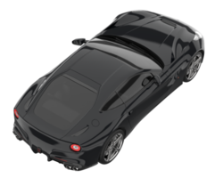 voiture de sport isolée sur fond transparent. rendu 3d - illustration png