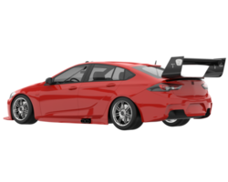 voiture de sport isolée sur fond transparent. rendu 3d - illustration png