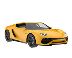 voiture de sport isolée sur fond transparent. rendu 3d - illustration png