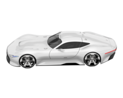 voiture de sport isolée sur fond transparent. rendu 3d - illustration png