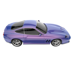 carro esporte isolado em fundo transparente. renderização 3D - ilustração png