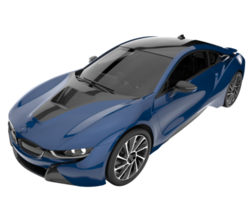 Sport car isolated on transparent background. 3d rendering - illustration png