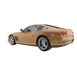 voiture de sport isolée sur fond transparent. rendu 3d - illustration png