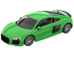 voiture de sport isolée sur fond transparent. rendu 3d - illustration png