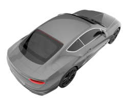 Sport car isolated on transparent background. 3d rendering - illustration png