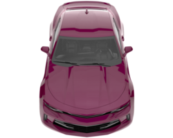 carro esporte isolado em fundo transparente. renderização 3D - ilustração png