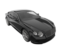 voiture de sport isolée sur fond transparent. rendu 3d - illustration png