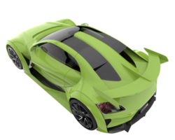 Sport car isolated on transparent background. 3d rendering - illustration png