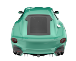 Sport car isolated on transparent background. 3d rendering - illustration png