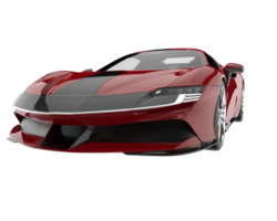 Sport car isolated on transparent background. 3d rendering - illustration png