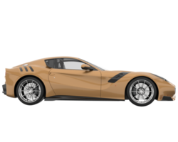 voiture de sport isolée sur fond transparent. rendu 3d - illustration png