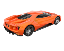 Sport car isolated on transparent background. 3d rendering - illustration png