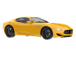Sport car isolated on transparent background. 3d rendering - illustration png