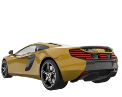 Sport car isolated on transparent background. 3d rendering - illustration png