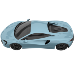 Sport car isolated on transparent background. 3d rendering - illustration png