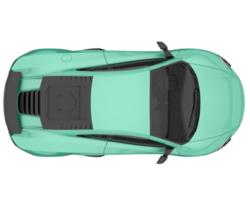 Sport car isolated on transparent background. 3d rendering - illustration png