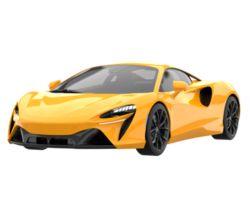 Sport car isolated on transparent background. 3d rendering - illustration png