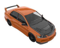 Sport car isolated on transparent background. 3d rendering - illustration png