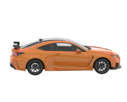 voiture de sport isolée sur fond transparent. rendu 3d - illustration png