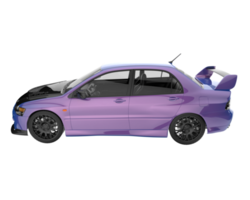 sport auto geïsoleerd Aan transparant achtergrond. 3d renderen - illustratie png