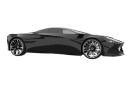 voiture de sport isolée sur fond transparent. rendu 3d - illustration png