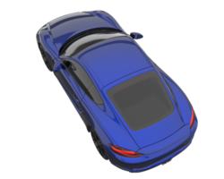 Sport car isolated on transparent background. 3d rendering - illustration png