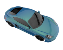 Sport car isolated on transparent background. 3d rendering - illustration png