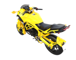 motocicleta isolada em fundo transparente. renderização 3D - ilustração png