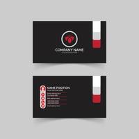 Stylish corporate business card template design vector