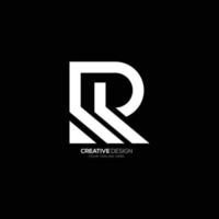 Modern letter R creative branding logo vector