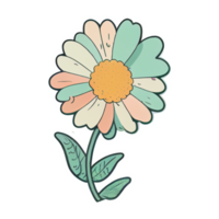 Cute flower hand drawn element, perfect for decorating  Valentine Day or Mother Day card. png