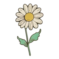 lindo elemento desenhado à mão de flores, perfeito para decorar o dia dos namorados ou o cartão do dia das mães. png