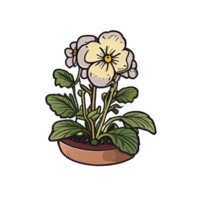 lindo elemento desenhado à mão de flores, perfeito para decorar o dia dos namorados ou o cartão do dia das mães. png