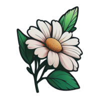 lindo elemento desenhado à mão de flores, perfeito para decorar o dia dos namorados ou o cartão do dia das mães. png