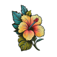 lindo elemento desenhado à mão de flores, perfeito para decorar o dia dos namorados ou o cartão do dia das mães. png